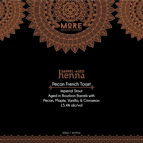 More Brewing Barrel-Aged Henna: Pecan French Toast 2025 Stout - 50 CL