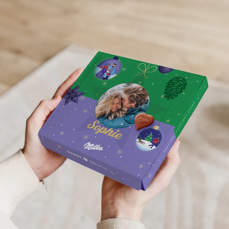 Milka pralines - kerst - hartjes - 110 gram