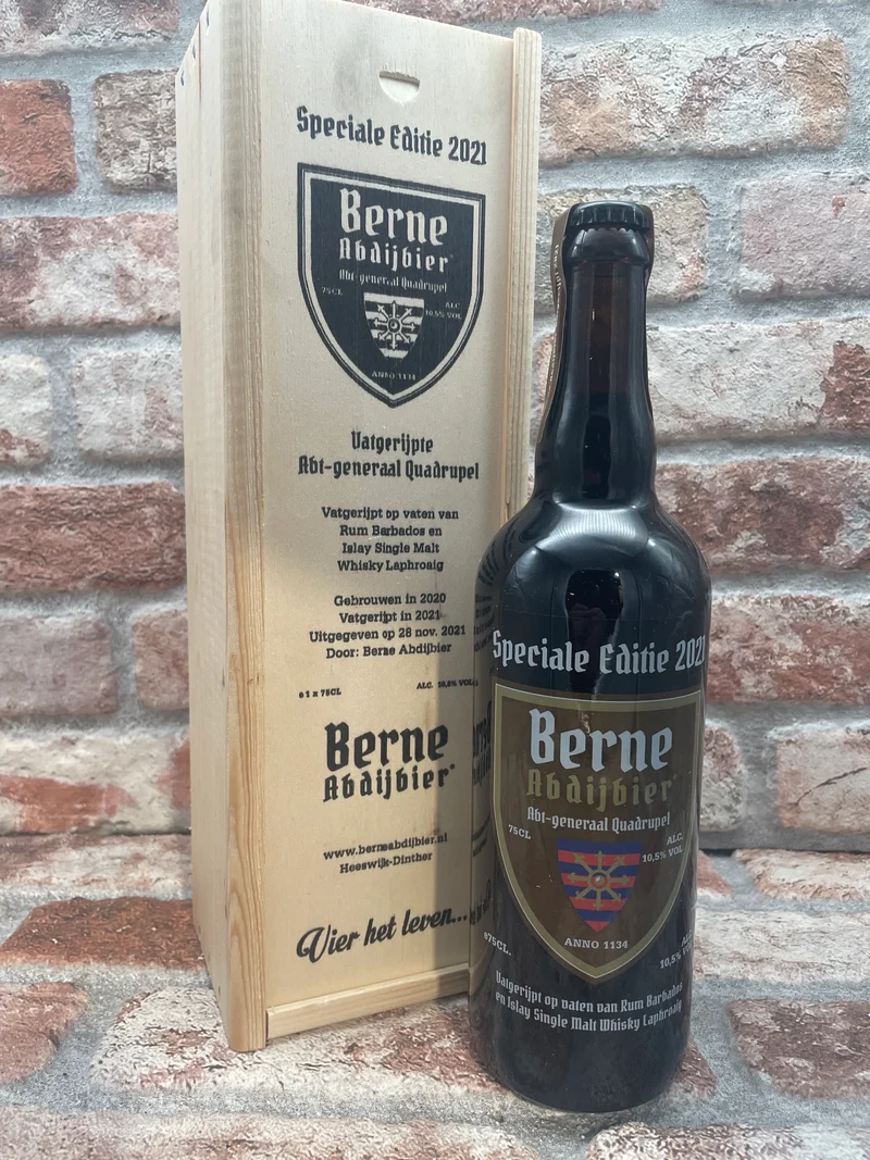 Berne Abdijbier Vatgerijpte Abt-Generaal Quadrupel Speciale Editie 2021 - 75 CL
