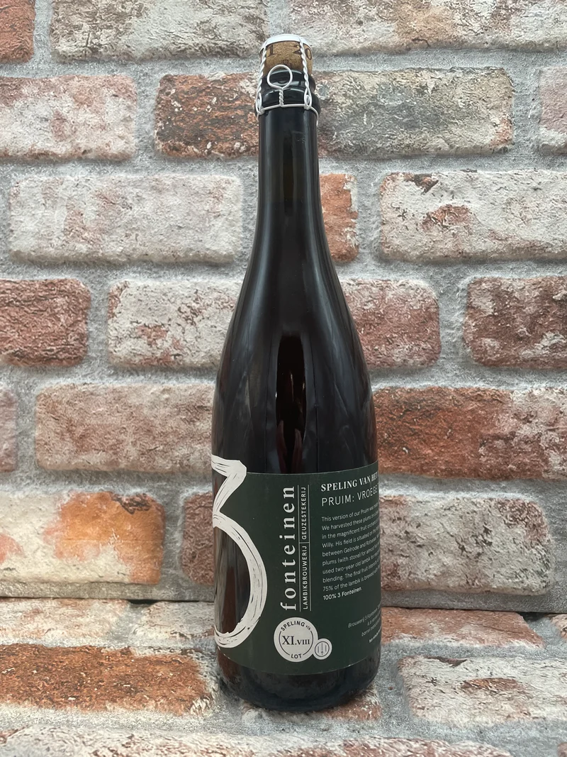 3 Fonteinen Speling van het Lot XI.viii: Pruim: Vroege Tolse 2020 Lambiek/Geuze - 75 CL
