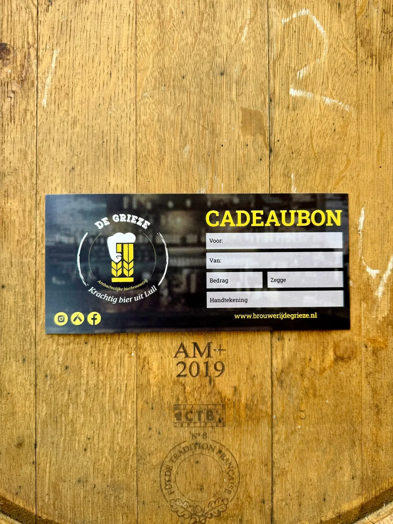 Cadeaubon Brouwerij De Grieze