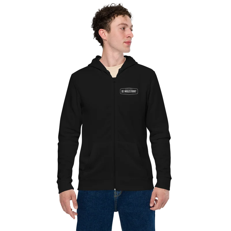 Unisex basic zip De Magistraat hoodie