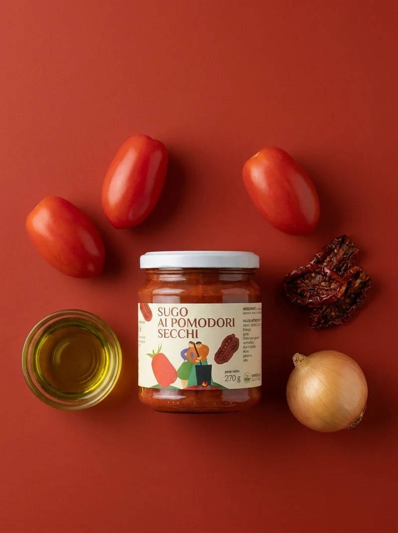 Sugo ai Pomodori Secchi Artigianale - con Olio EVO