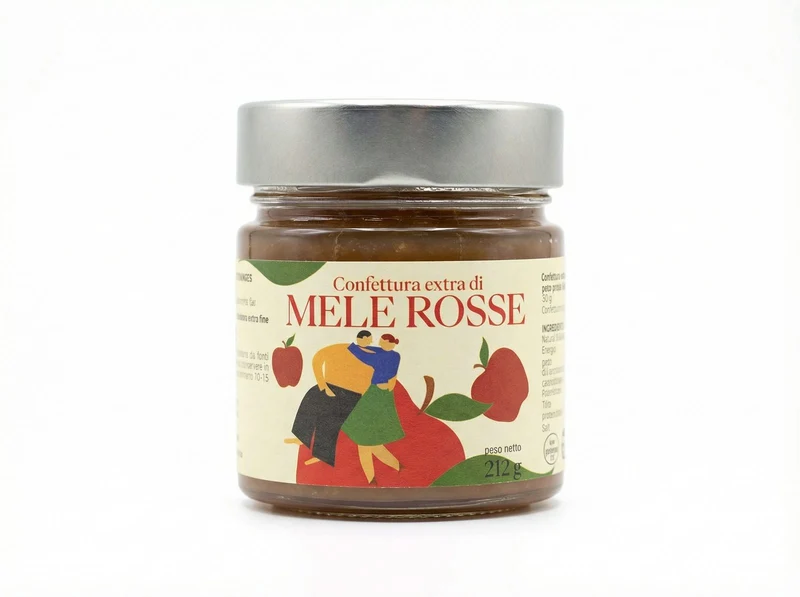 Confettura Extra di Mele Rosse Artigianale - Senza Conservanti