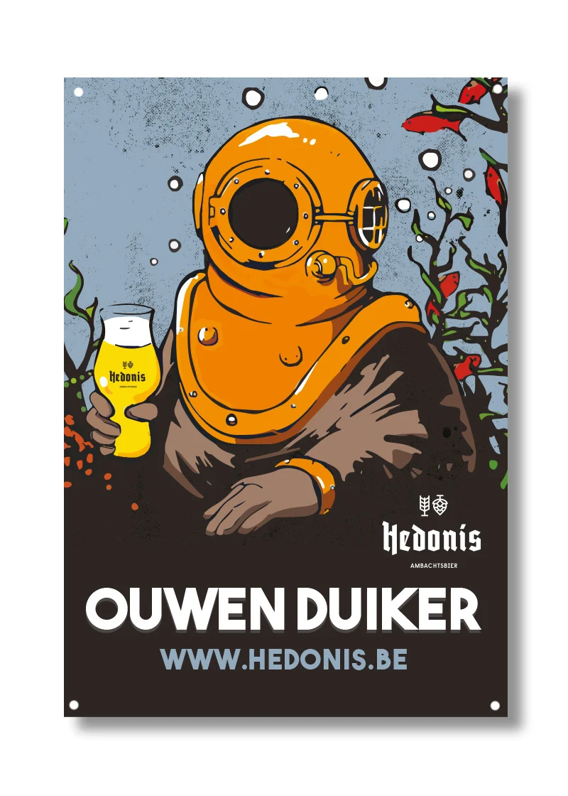 Reclamepaneel Ouwen Duiker (30x40cm)