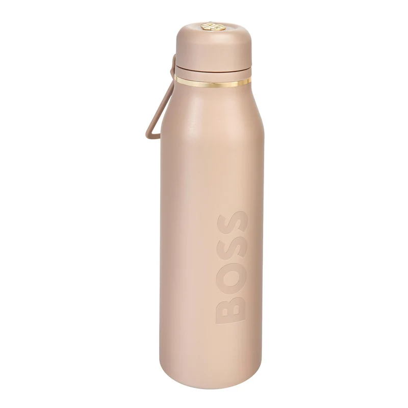 Hugo Boss isotherme fles double b nude & gold