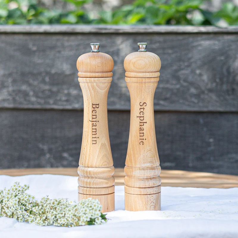 Peper en zoutmolenset met naam - XL