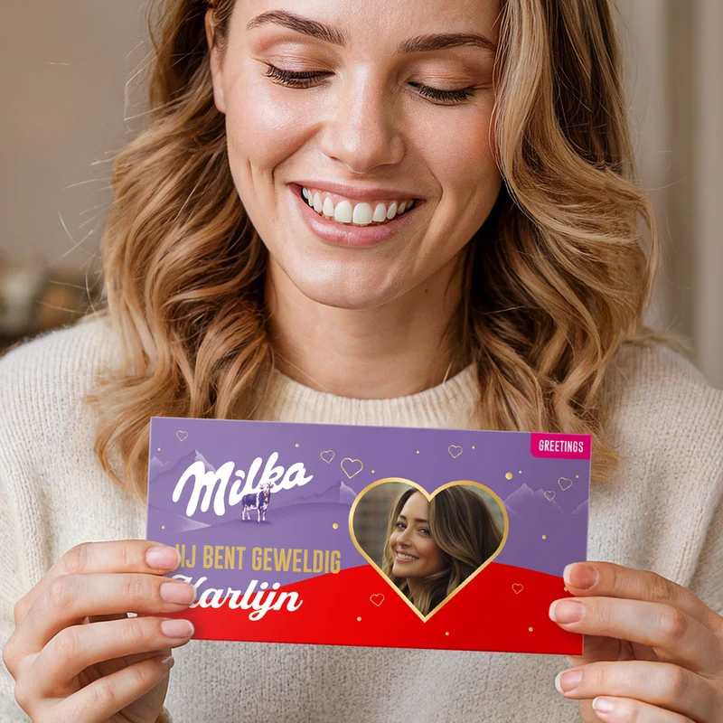 Milka reep - hazelnoot