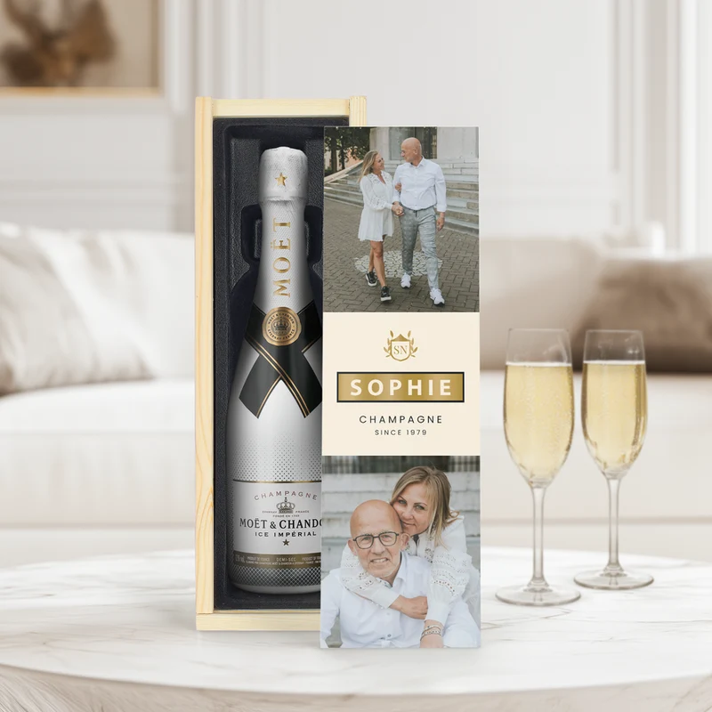 Moët & Chandon ice imperial - in bedrukte kist