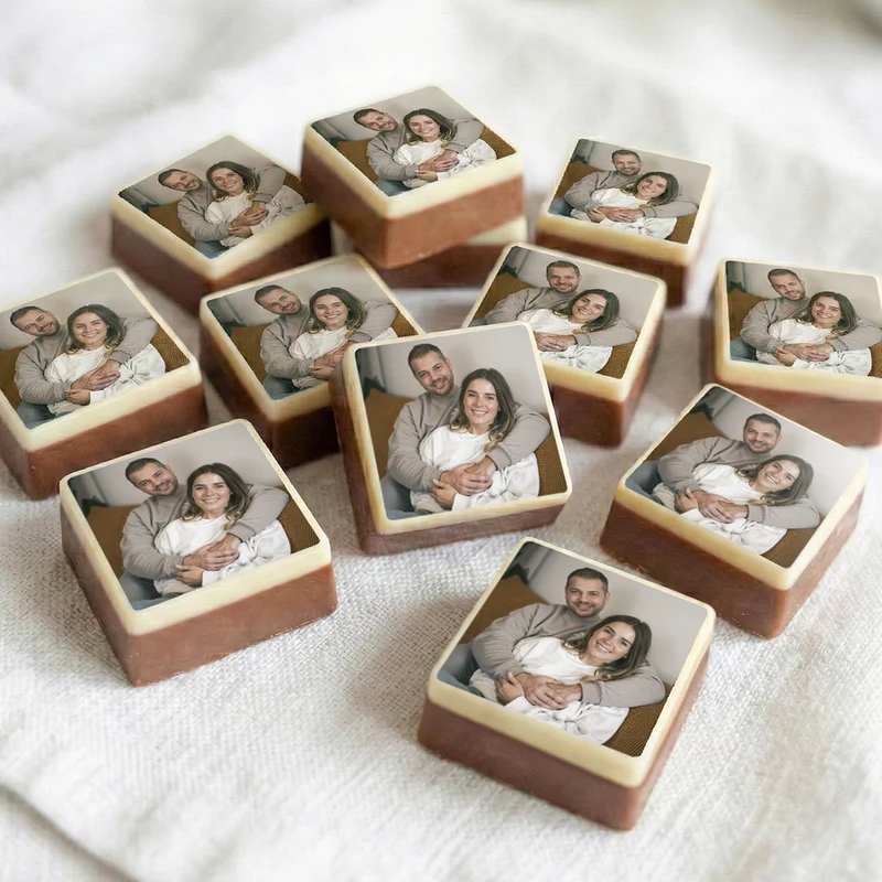 Bonbon vierkant massief - 12 stuks