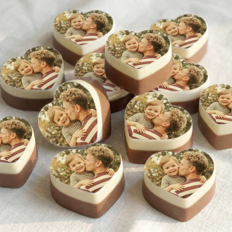Bonbon hart massief - 12 stuks