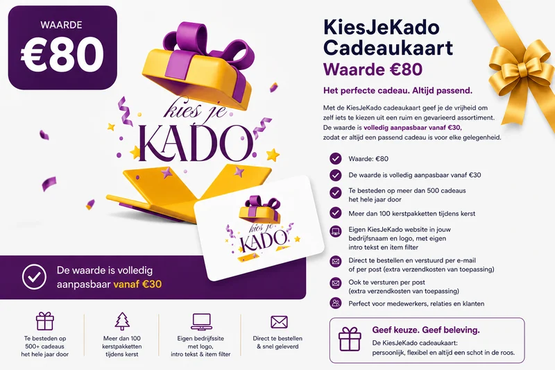 KiesJeKado Giftcard 80 euro