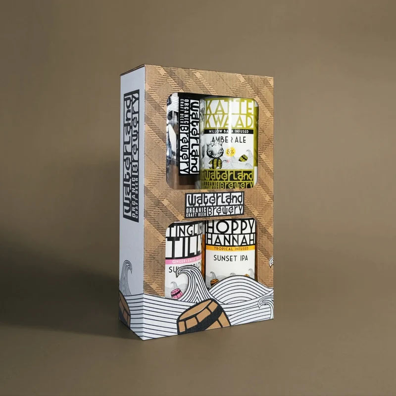 Waterland Brewery - 3-pack met circulair drinkglas (met alcohol)
