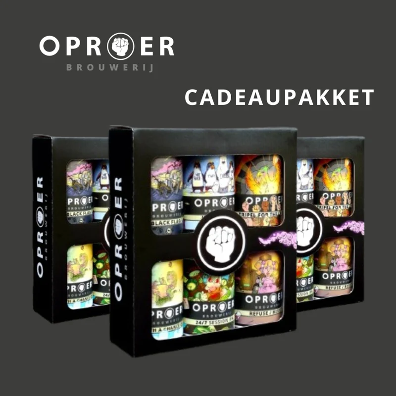 Oproer cadeaupakket 6-pack