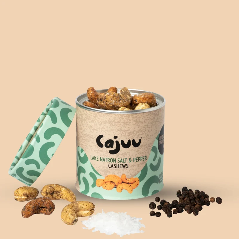 Cajuu: Lake Natron Salt and Pepper Cashews 100g