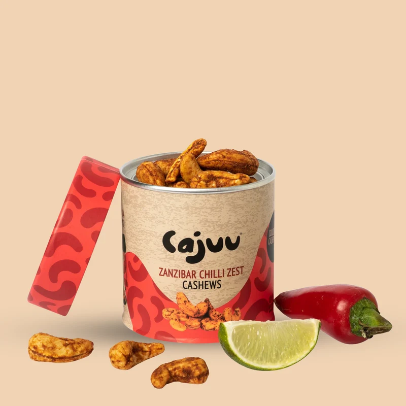Cajuu: Zanzibar Chilli Zest Cashews 100g