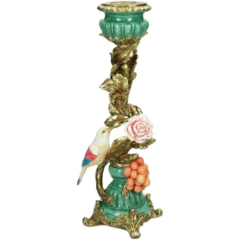 Kandelaar Vogel Goud - Groot - 28,5 cm"