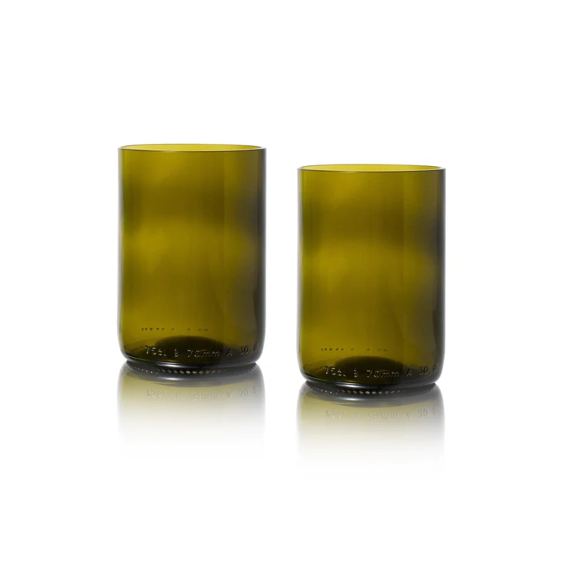 Rebottled - Circulair drinkglas (2-pack) - Bruin