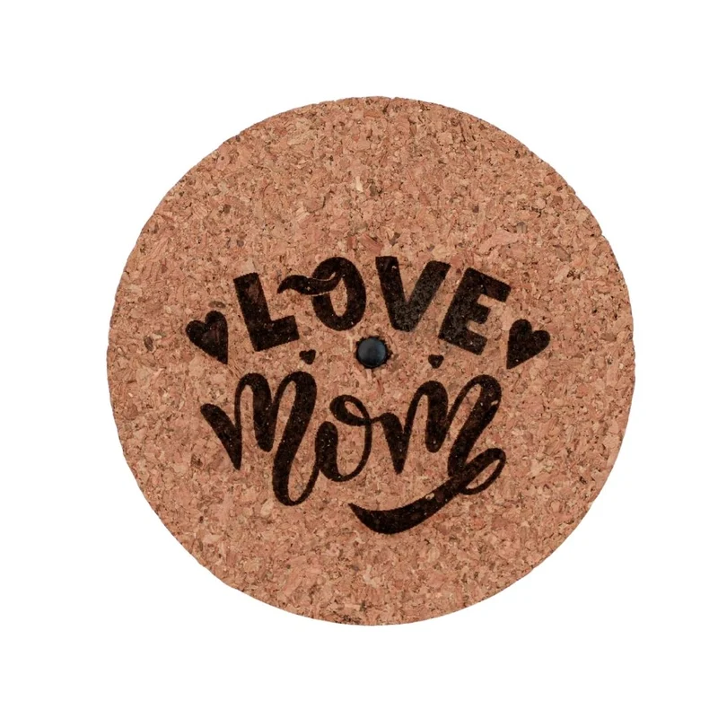 Persoonlijke LED kurk met gravering - 'LOVE MOM' of ♡
